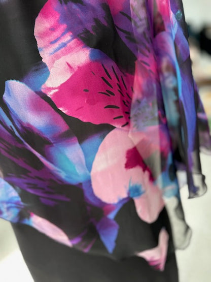 Lilas Printed Chiffon Top