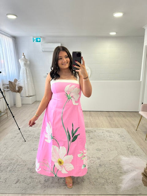 Maya Pink Floral Dress