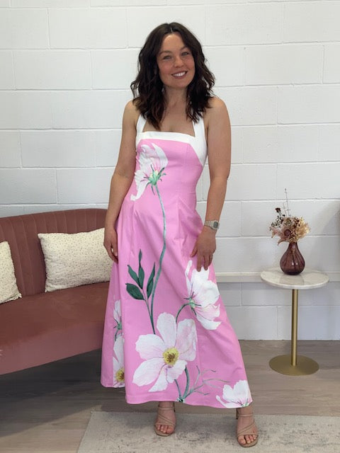 Maya Pink Floral Dress