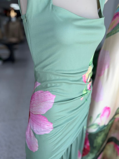 Rachel Maxi Dress - Sage Pink Flora