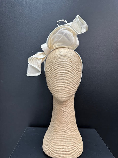 Fillies Collection Cream Racing Fascinator