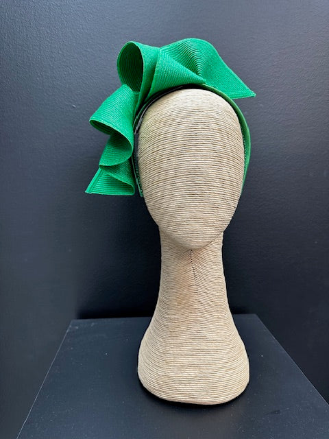 Max Alexander Large Green Wave Racing Fascinator