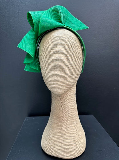 Max Alexander Large Green Wave Racing Fascinator