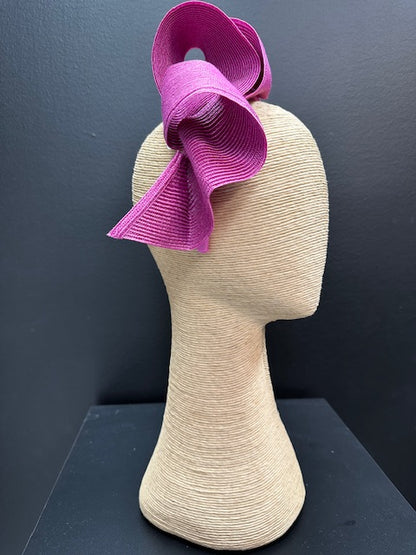 Max Alexander Large Fuchsia Pink Wave Racing Fascinator