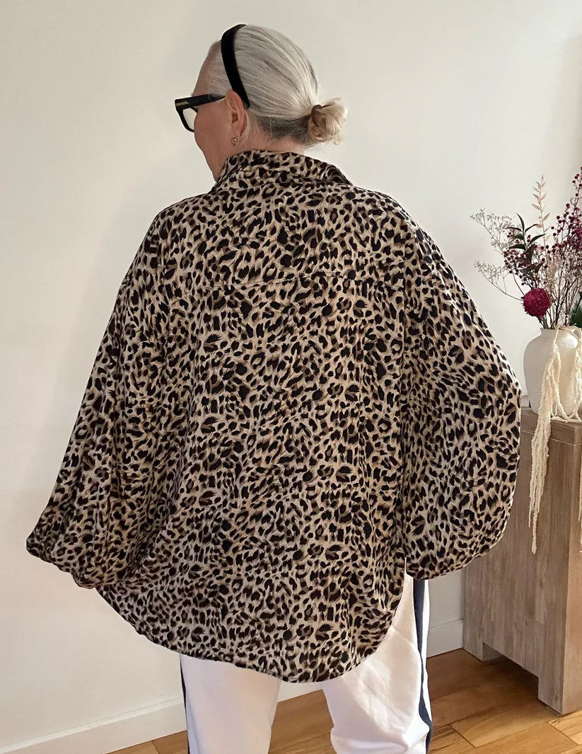 Kiik Luxe KL908 Shirt - Leopard Print