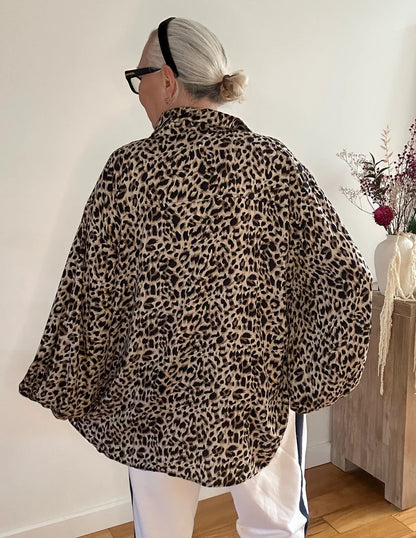 Kiik Luxe KL908 Shirt - Leopard Print