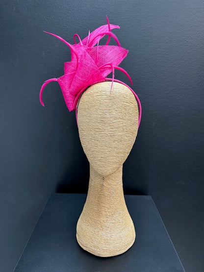 Max Alexander Fuschsia Pink Fascinator