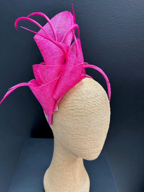 Max Alexander Fuschsia Pink Fascinator