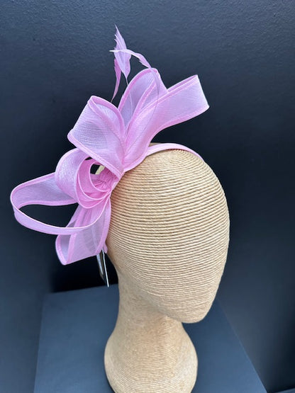 Max Alexander Pink Organza Fascinator