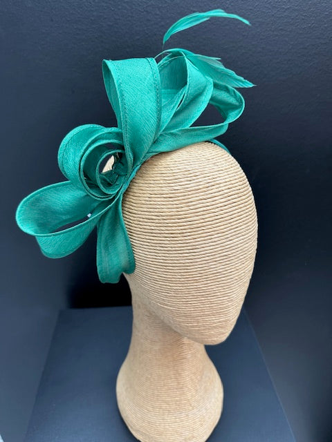 Max Alexander Green Organza Fascinator