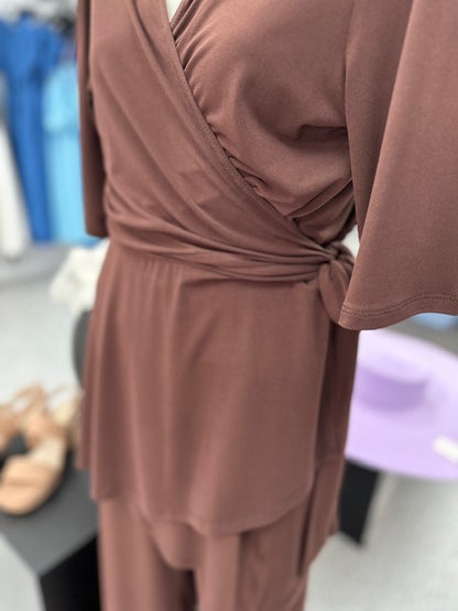 Philosophy Australia Embrace Wrap Tunic - Chocolate