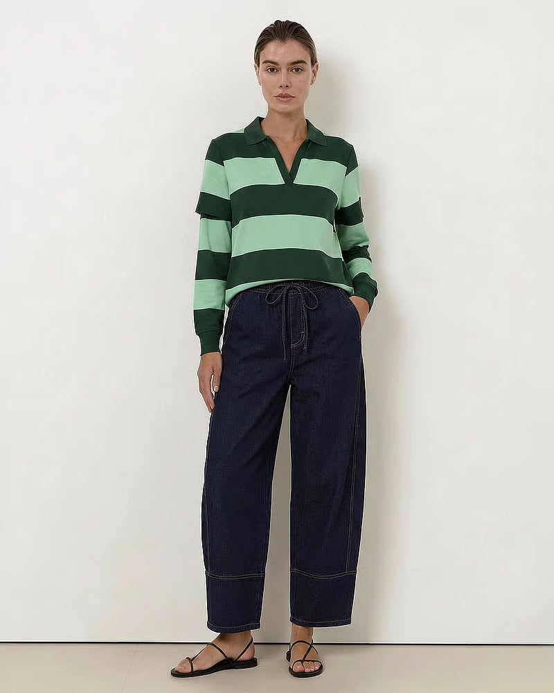 Streamline Barrel Jeans - Dark Denim