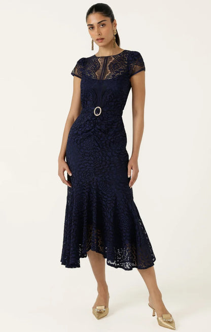 Sacha Drake Affair Of Honour Dress - Navy Lace COMING SOON