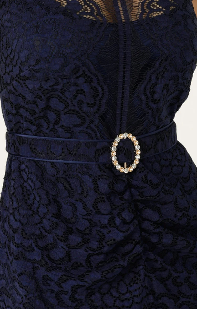 Sacha Drake Affair Of Honour Dress - Navy Lace COMING SOON
