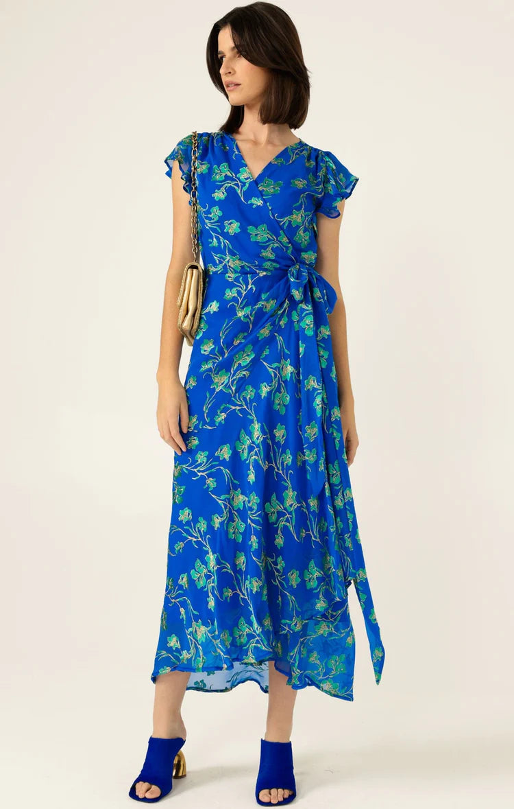 Sacha Drake Aphina Slim Wrap Dress - Cobalt COMING SOON