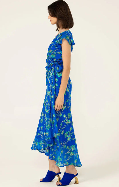 Sacha Drake Aphina Slim Wrap Dress - Cobalt COMING SOON