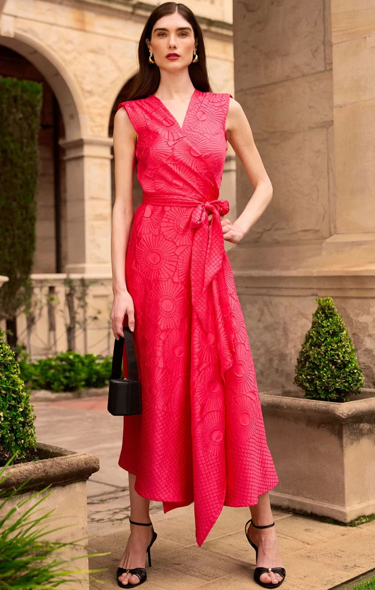 Sacha Drake Camelia Wrap Dress - Pink COMING SOON