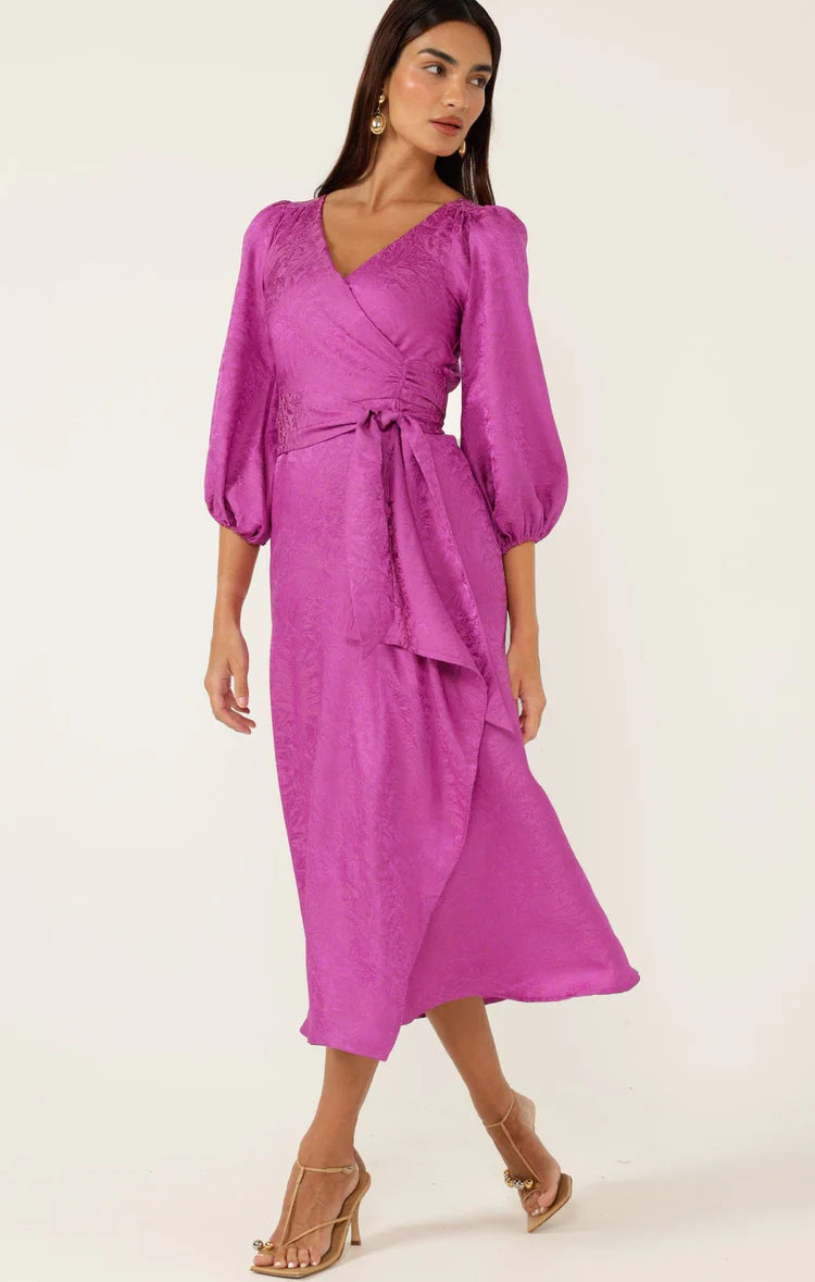 Sacha Drake Chateau Wrap Dress in Magenta COMING SOON