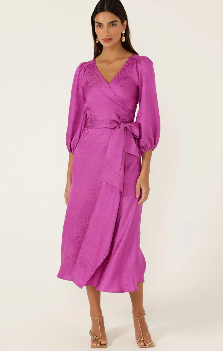 Sacha Drake Chateau Wrap Dress in Magenta COMING SOON