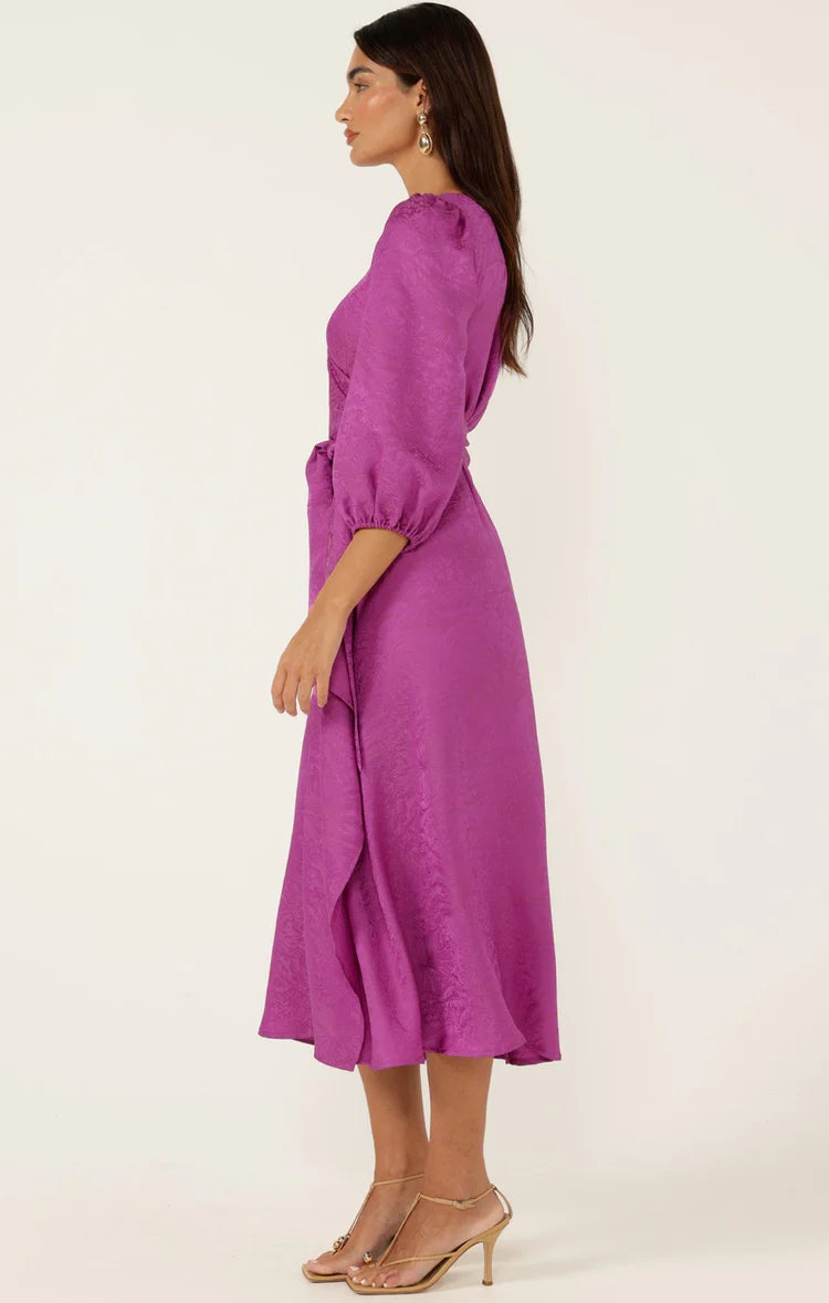 Sacha Drake Chateau Wrap Dress in Magenta COMING SOON