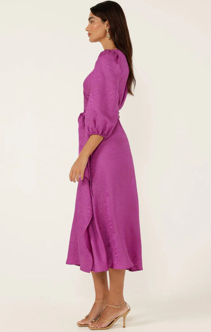 Sacha Drake Chateau Wrap Dress in Magenta COMING SOON