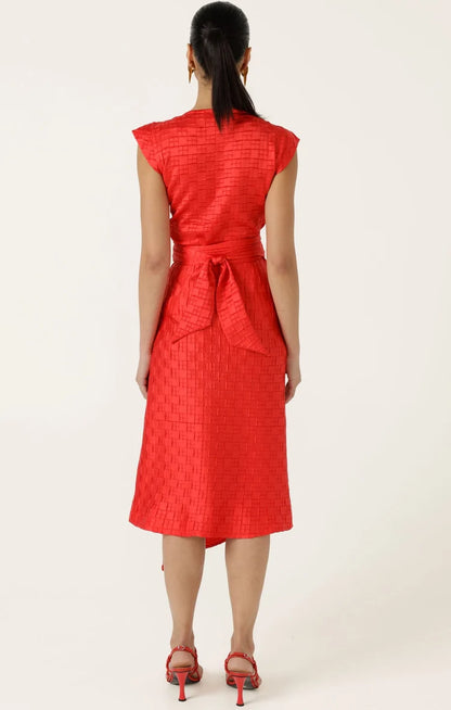 Sacha Drake Crown Wrap Dress - Red COMING SOON
