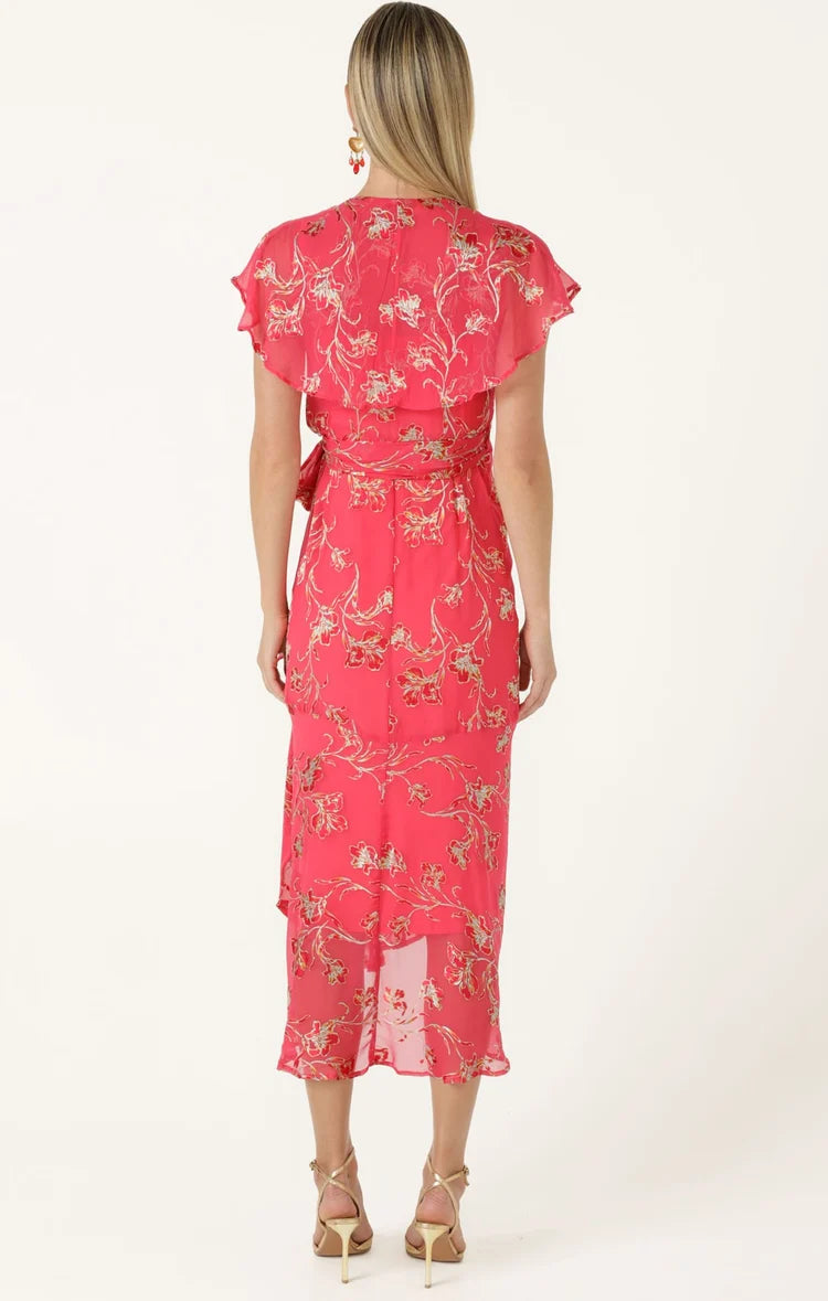 Sacha Drake Eleanor Wrap Dress - Pink Floral COMING SOON