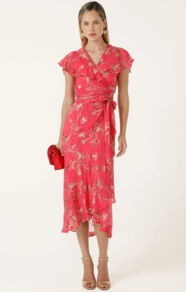 Sacha Drake Eleanor Wrap Dress - Pink Floral COMING SOON