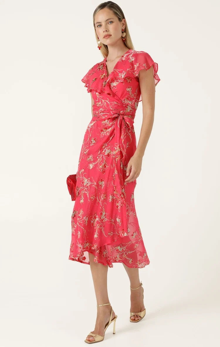 Sacha Drake Eleanor Wrap Dress - Pink Floral COMING SOON