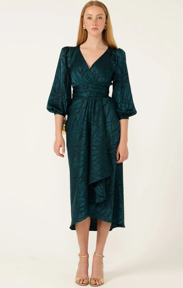 Sacha Drake Michaella Wrap Dress - Teal