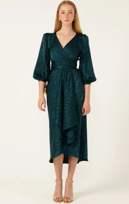 Sacha Drake Michaella Wrap Dress - Teal
