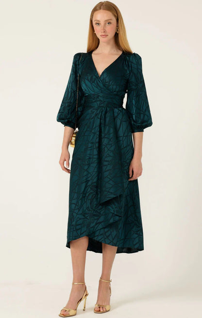 Sacha Drake Michaella Wrap Dress - Teal