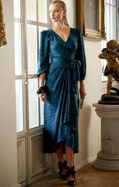 Sacha Drake Michaella Wrap Dress - Teal