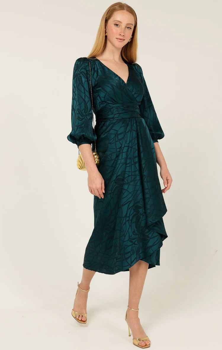 Sacha Drake Michaella Wrap Dress - Teal
