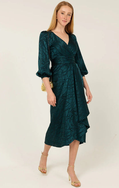 Sacha Drake Michaella Wrap Dress - Teal