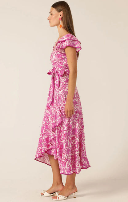 Sacha Drake Sara Ruffle Dress - Pink Floral COMING SOON