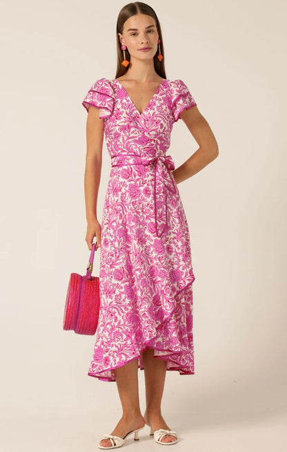 Sacha Drake Sara Ruffle Dress - Pink Floral COMING SOON