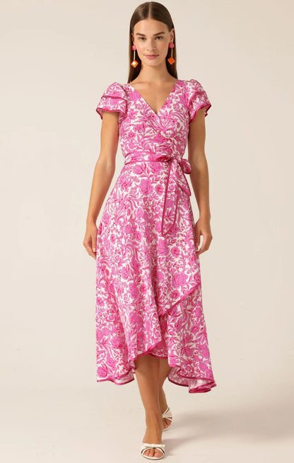 Sacha Drake Sara Ruffle Dress - Pink Floral COMING SOON