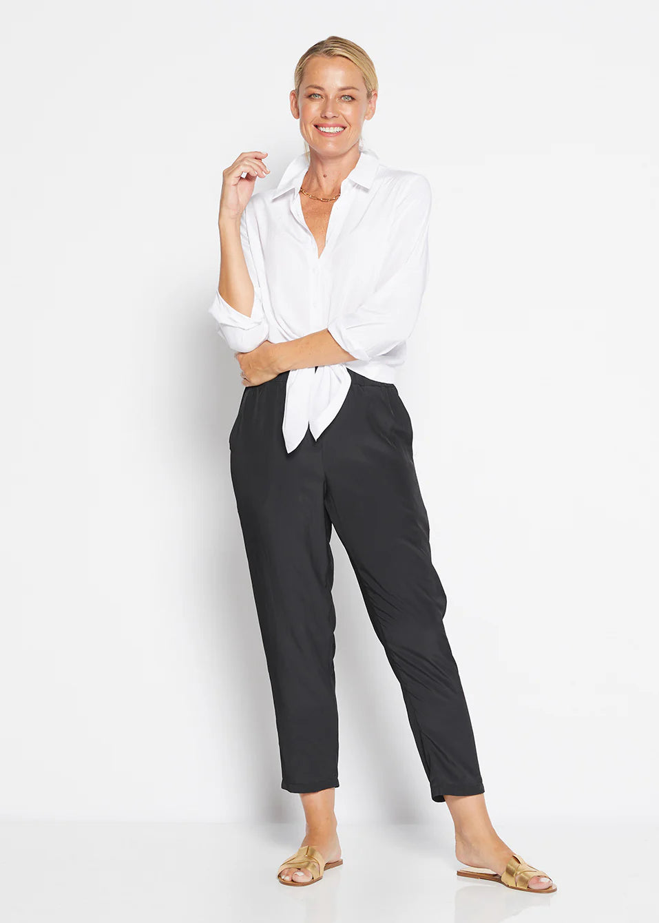 Philosophy Norah Full Length Slim Pant - Black