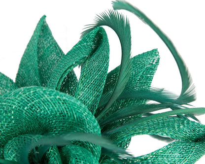 Max Alexander Green Sinamay Flower Fascinator