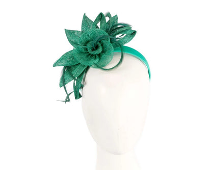 Max Alexander Green Sinamay Flower Fascinator