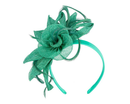 Max Alexander Green Sinamay Flower Fascinator