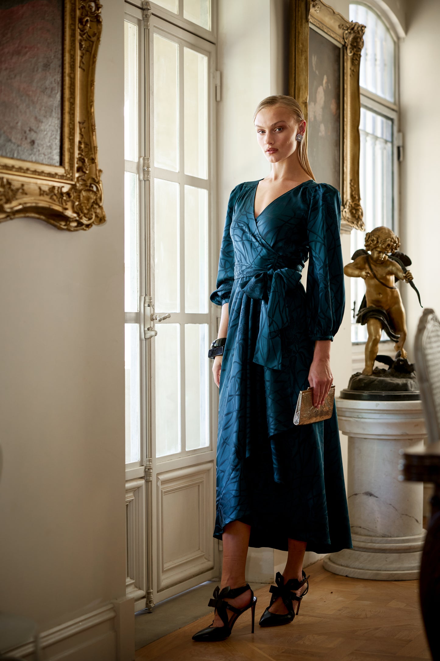 Sacha Drake Michaella Wrap Dress - Teal COMING SOON