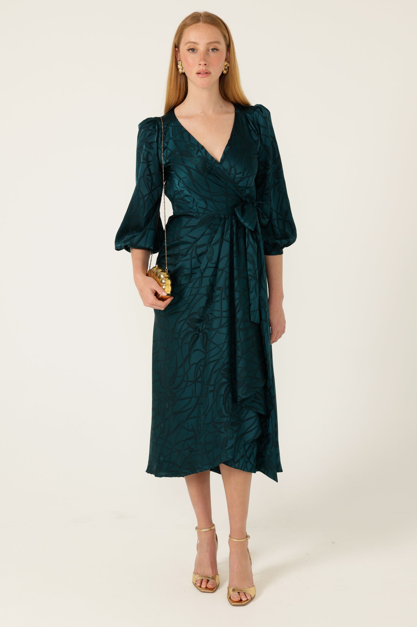Sacha Drake Michaella Wrap Dress - Teal COMING SOON