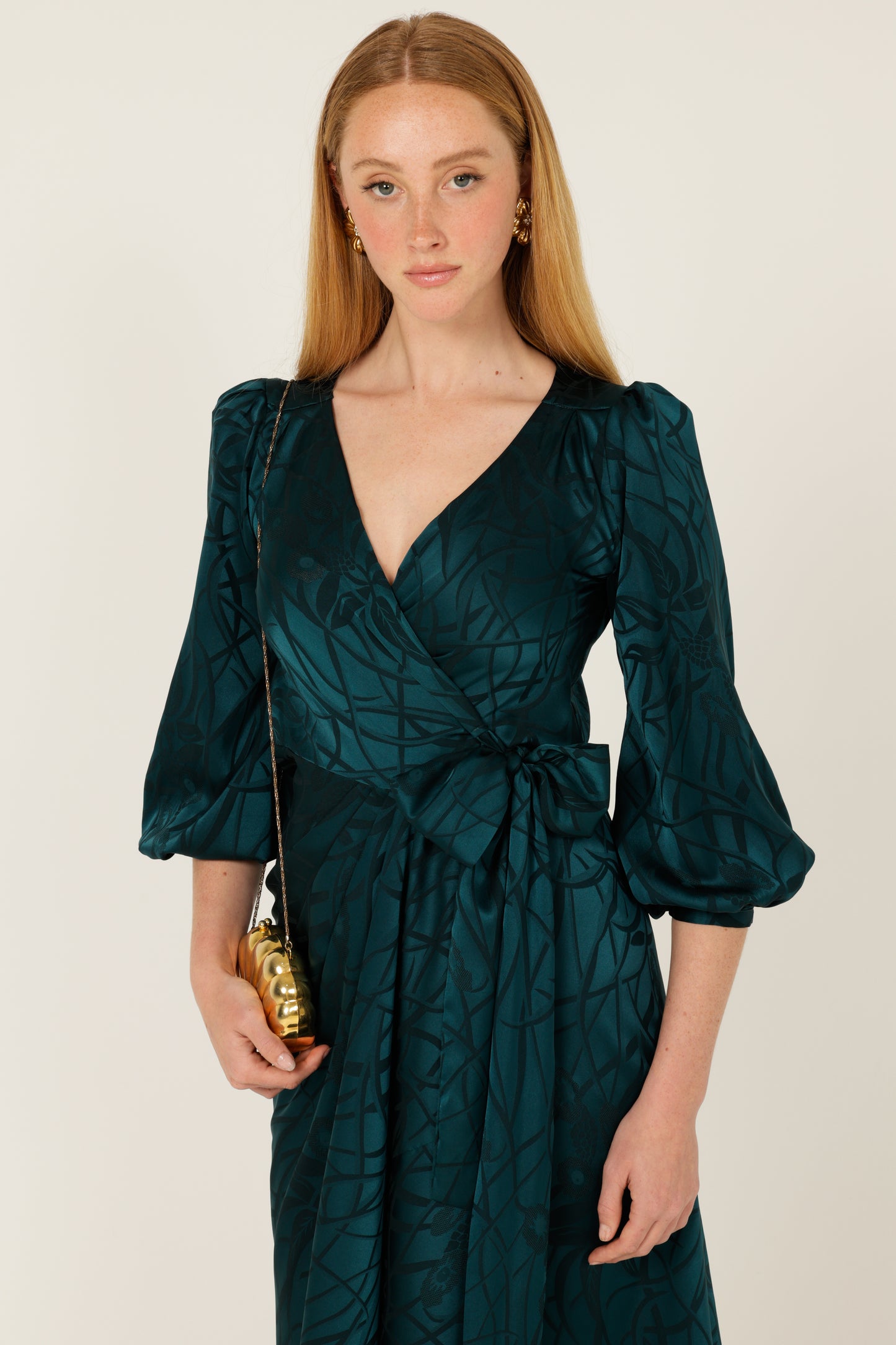 Sacha Drake Michaella Wrap Dress - Teal COMING SOON