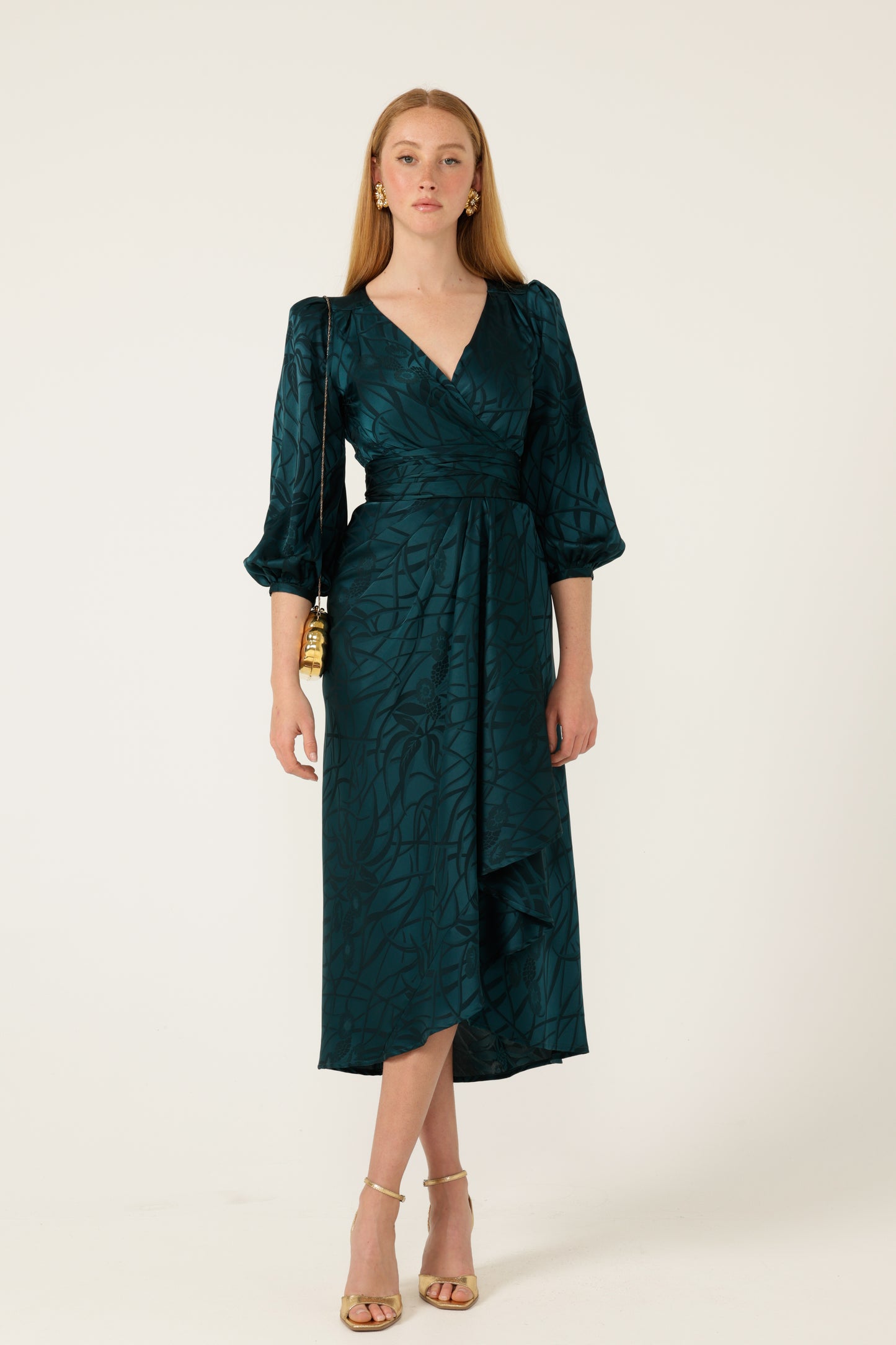 Sacha Drake Michaella Wrap Dress - Teal COMING SOON