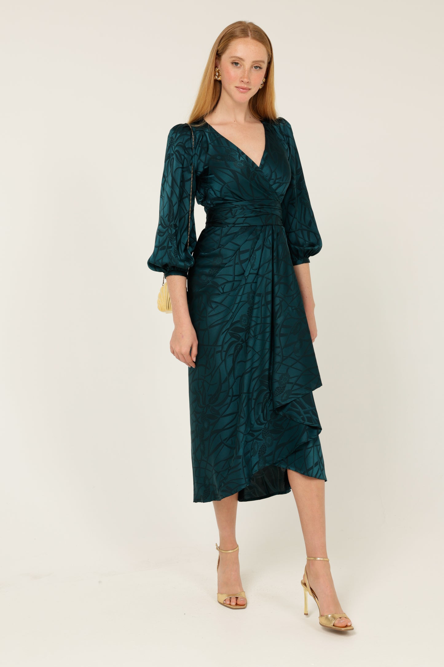 Sacha Drake Michaella Wrap Dress - Teal COMING SOON