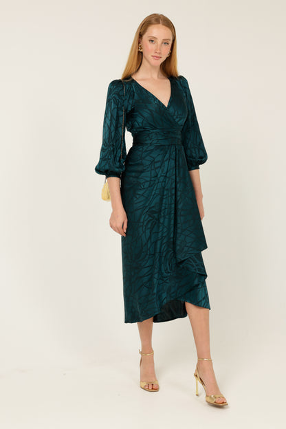 Sacha Drake Michaella Wrap Dress - Teal COMING SOON