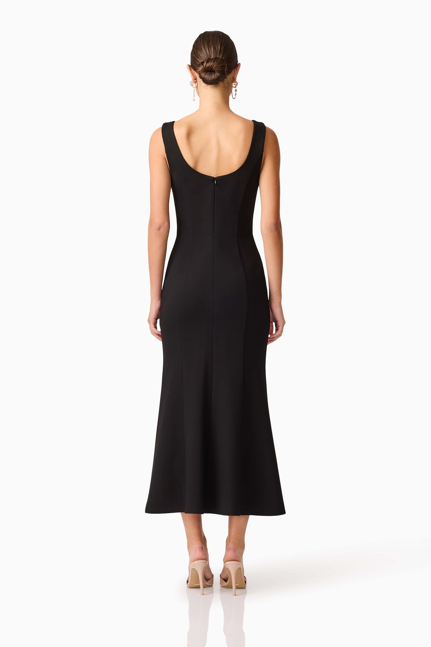 Elliatt Marina Midi Dress - Black/White