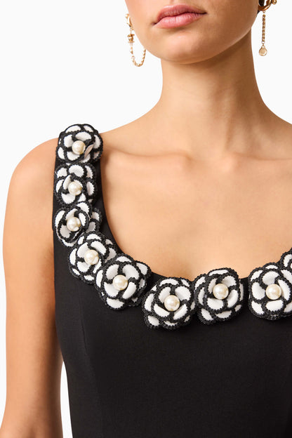 Elliatt Marina Midi Dress - Black/White